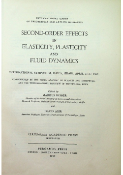 Second order effects in elasticity plasticity and fluid dynamics
