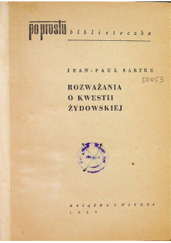 Rozważania o kwestii żydowskiej