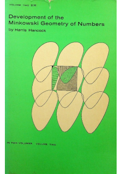 Development of the minkowski geometry of numbers Volume II
