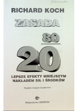 Zasada 80 20