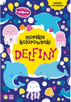 Morskie kolorowanki. Delfiny