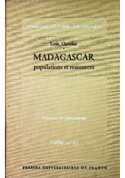 Madagascar Populations et ressources