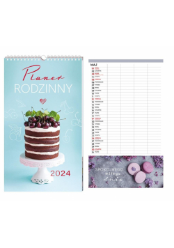 Kalendarz 2024 plan. rodzinny 25x43cm Smacznego