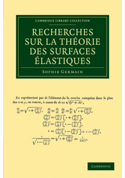 Recherches Sur La Theorie Des Surfaces Elastiques
