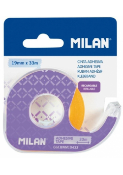 Taśma samoprzylepna z dyspenserem 19mm x 33m MILAN