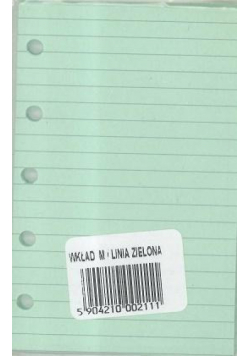 Wkład do organizera M Linia zielona ANTRA