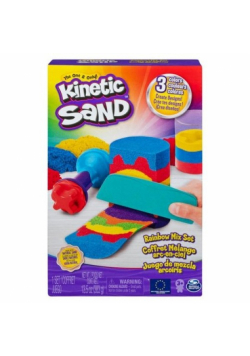 Kinetic Sand Zestaw Tęczowych narzędzi 383g