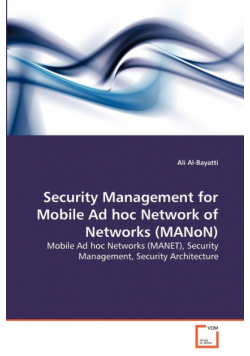 Security Management for Mobile Ad hoc Network of Networks (MANoN)