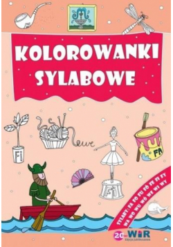 Kolorowanki sylabowe. Sylaby ze spółgłoskami F i W