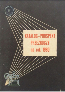 Katalog Prospekt przezroczy na rok 1960