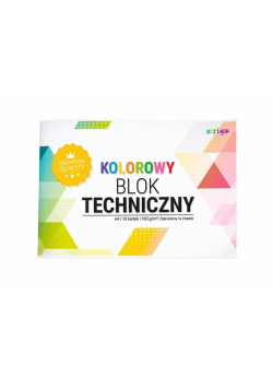 Blok techniczny kolorowy barwiony A4/10K (10szt)