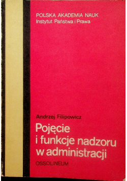 Pojęcie I Funkcje Nadzoru W Administracji