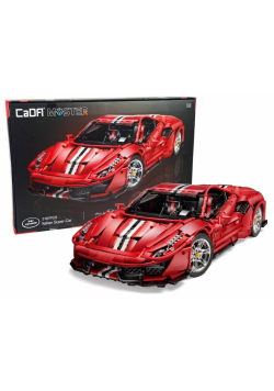 Klocki auto sportowe czerwone CADA 1:8