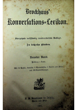Brockhaus konversations Lexikon Tom IX 1894 r.