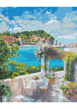 Malowanie po numerach - Śniadanie nad morzem 40x50