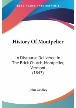 History Of Montpelier