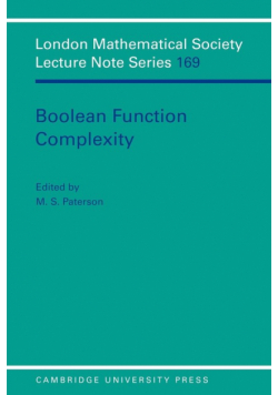 Boolean Function Complexity