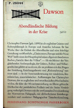 Abendlandische bildung in der Krise