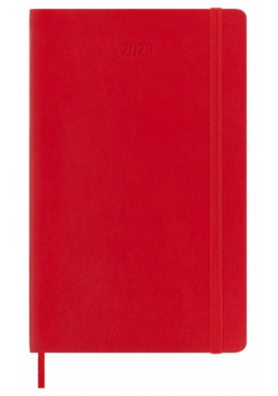 Kalendarz 2023 dzienny 12ML miękka scarlet red