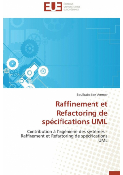 Raffinement et refactoring de spécifications uml