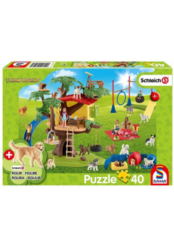 Puzzle 40 Schleich Szczęśliwe psy