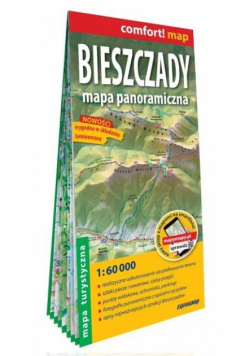 Comfort! map Bieszczady. Mapa panoramiczna