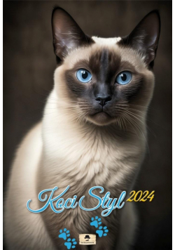 Kalendarz 2024 A3 ścienny Koci styl