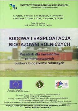 Budowa i eksploatacja biogazowni rolniczych