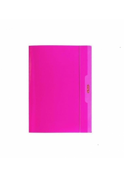 Teczka A4 z gumką Color Blocking różowy