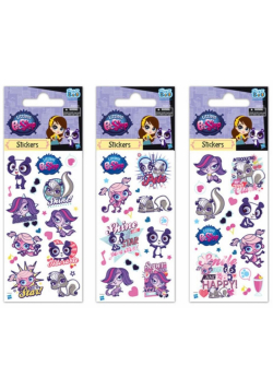 Naklejki Sticker BOO silver Littlest Pet Shop
