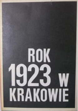 Rok 1923 w Krakowie