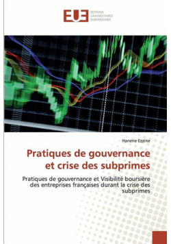 Pratiques de gouvernance et crise des subprimes
