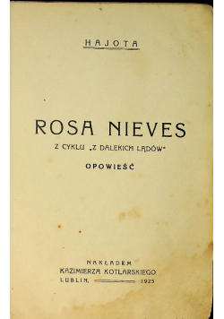 Rosa Nieves 1925 r.