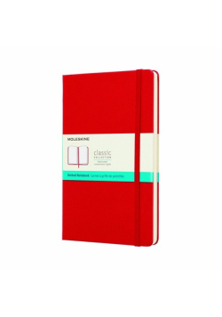 Notes Moleskine Classic L, kropki, scarlet red