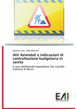 Atti Aziendali e indicazioni di contrattazione budgetaria in sanità