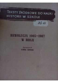 Korzec REWOLUCJA 1905 - 1907 W ROSJI