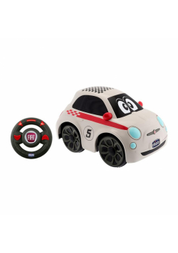 Auto Fiat 500 z pilotem - biały