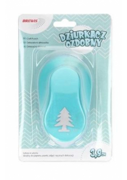 Dziurkacz ozdobny - Choinka 3,8cm MIX