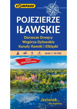 Pojezierze Iławskie mapa laminowana