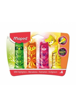 Zakreślacz Fluo Peps pocket mini friends 4 kolory