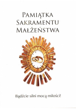 Pamiątka Sakramentu Małżeństwa
