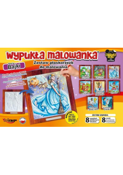 Wypukła malowanka - Bajki Zestaw 8 wzorów