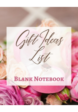 Gift Ideas List - Blank Notebook - Write It Down - Pastel Rose Gold Pink - Abstract Modern Contemporary Unique Design