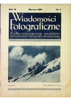 Wiadomości fotograficzne 1939 r.