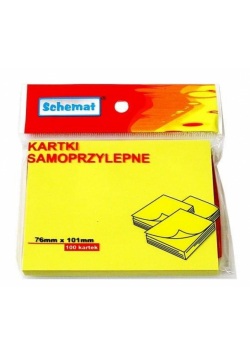 Karteczki samoprzylepne 76x101mm 100szt