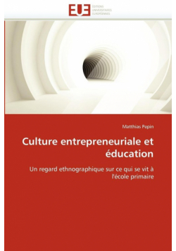 Culture entrepreneuriale et éducation