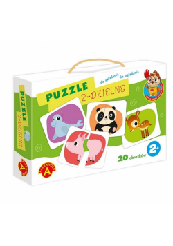 Puzzle 2-dzielne - Sówka mądra główka ALEX