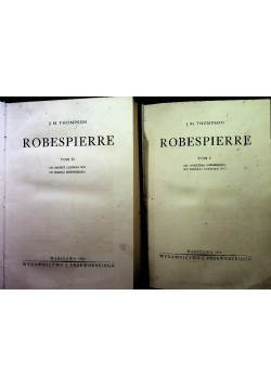 Robespierre Tom 1 i 2 1937 r.