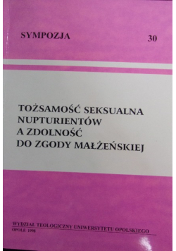 Tożsamość seksualna nupturientów a zdolność do zgody małżeńskiej