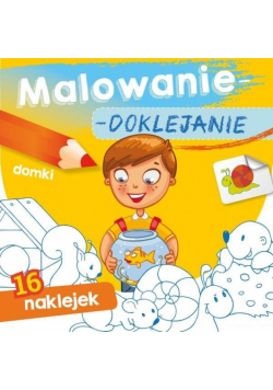 Malowanie-doklejanie. Domki